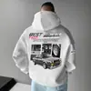 Moletom Esportivo Oversize Mustang Gt com Capuz Branco-GG