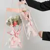Bolsa de Flores para el Día del Maestro, Bolso Tote de Moda, Bolsa de Empaque de Flores, Bolsa de Regalo, Bolsa de Empaque Floral Transparente, Bolso de Mano