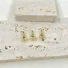 Cobre Banhado a Ouro 18K Nicho Exquisito Zircônia Colorida Irregular Pingente Gota d'Água Pulseira DIY Colar Acessórios de Joias Materiais