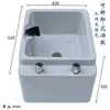 [10 Modelos] Tina de Baño de Pies Acrílica, Tina de Baño de Pies de ABS, Tina para Remojo de Pies de Salón de Uñas, Cubo de Plástico, Lavabo para Pies, Tina de Baño