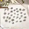 Accesorios de arte para uñas transfronterizos, cruz de estilo oscuro, joyería de aleación retro de moda, nuevas decoraciones metálicas para arte de uñas