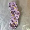 Suministro Transfronterizo Calcetines Nuevos de Dibujos Animados para Mujer Calcetines de Algodón Personalizados Calcetines de Tubo Medio Calcetines con Orejas Tridimensionales Fabricante Venta al por Mayor