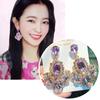 Brincos Longos de Pérolas com Pingente Agulha de Prata Estilo Coreano Jin Yilin Brincos Modernos Elegantes de Alta Qualidade para Mulheres