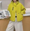 Chaqueta corta con capucha de estilo casual para exteriores a la moda para mujer, abrigo holgado con cremallera para primavera y otoño, top versátil y elegante