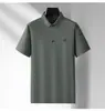 Camisa polo sin costuras para hombre de nailon-spandex, seda de hielo, manga corta, ligera, camisa de aire acondicionado, polo con cuello, uniforme de equipo para hombre, ropa de trabajo, hecho a medida