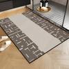 Tapete de Entrada de Lujo Ligero de Barro Diatomeo para Baño, Tapete Antideslizante, Tapete Absorbente para Piso, Tapete para Pies de Baño, Alfombra para Puerta de Baño/Inodoro