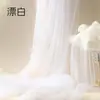 Decoração de Teto de Casamento com Gaze Colorida Arco-Íris, Adereços de Rede para Aniversário, Dia das Crianças