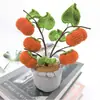 Cheio de Flores de Lã, Série de Plantas em Vaso de Ano Novo, Buquês de Flores Artificiais, Plantas em Vaso em Estoque, Itens de Presente Prontos