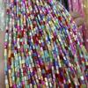 Concha natural de agua dulce tubo redondo 3 * 5 mm cuentas sueltas semiacabadas hechas a mano DIY pulsera aretes accesorios de joyería al por mayor