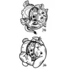 Tigre y Conejo del Zodiaco Herbal Antitranspirante Avanzado para Mujer Atractivo Tatuaje de Simulación Semi-Permanente Textura Tatuaje Pegatina Hombres Duradero Impermeable