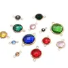 Joias Criativas DIY Acessórios Galvanizados Novo Versátil Pingente Duplo Cobre Vidro Colar Pulseira Pingentes Materiais Atacado