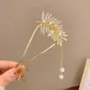 Pasador de Sándalo Negro para Mujer, Accesorio para el Cabello Fresco y Elegante, Pasador de Flor de Magnolia, Adorno para el Cabello Estilo Antiguo Qipao, Pasador Diario para Peinados Recogidos