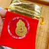 Adesivo de celular em ouro puro 999, tema princesa, para riqueza e prosperidade, presente de bolsa da sorte, direto do fabricante