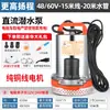 Bomba sumergible DC 12V24V48V72V coche de batería coche eléctrico bomba de agua de cobre puro pequeña riego bomba de agua agrícola