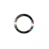 Adecuado para BMW Serie 3 Antigua E90 Anillo Decorativo de Arranque con un Solo Botón Negro Piano Anillo de Encendido Interior del Coche Accesorios de Joyería