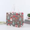 Bolsa No Tejida Recubierta Transfronteriza Bolso de Mano Navideño Embalaje de Ropa Personalizado Bolso de Compras Plegable Estéreo