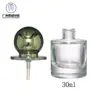 En stock 30 ML50ML100ML tapa recta de hombro redondo botella de vidrio esférica base líquida esencia agua crema botella de vidrio botella secundaria