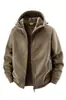 Nuevo sudadera deportiva con forro polar para hombre, chaqueta de forro polar, cortavientos con forro de forro polar, sudadera de forro polar