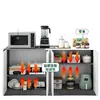 Aparador Moderno Minimalista con Almacenamiento para Balcón, Adecuado para Apartamentos Pequeños, Sala de Estar, Entrada Montado en la Pared, Aparador Nórdico para Comedor, Gabinete de Té