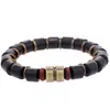 Joyería Artesanal de Cuentas de Moda, Cuentas de Madera Negras Artísticas Retro, Accesorios Versátiles Unisex de Moda Transfronterizos Más Vendidos