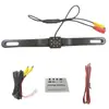 Marco de matrícula universal de 12V con cámara con visión nocturna Starlight, Vista trasera de reversa, Visión nocturna de alta definición, Impermeable, con luz