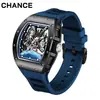Reloj Mecánico para Hombre Charles CHANCE Reloj de Acero Esqueleto de la Tierra Transfronterizo Richard Modelo Caliente Venta al por Mayor Dropshipping