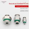 Conector de aço inoxidável 304 Conector rápido de conector de aço inoxidável 316 Conector rápido direto de rosca externa PCG
