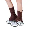 Pierneras Ajustables Vintage con Botón Estilo Subcultura Calcetines Lisos para Pantorrilla para Mujer Verano con Abertura Lateral Calcetines Holgados