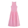 Para Cross-Border Aliexpress Ins Comercio Exterior Europeo y Americano Ropa de Mujer Diseño de Moda Vestido Midi a Cuadros para Mujer 3067229