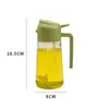 Nueva Botella Pulverizadora de Aceite Transfronteriza de 470 ml 2 en 1 de Vidrio para Uso Doméstico en la Cocina, Pulverizador Atomizado de Aceite Comestible y Vertedor de Doble Propósito