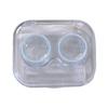 Caixa de Lentes de Contato Tudo-em-Um, Tampa Sem Rosca, High-End, Transparente, Visível, Estilo Frio, Caixa de Lentes de Contato Simples e Portátil