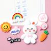 Accesorios de Plástico Blando para Bricolaje Año del Conejo Certificado de Nacimiento del Conejo Accesorios Decorativos Pantuflas Funda para Teléfono Móvil Pegatina para Refrigerador Taza de Agua
