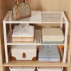 Estante Organizador de Capas para Almacenamiento de Armario Extensible para Ropa Estante Desplegable para Armario Utilización del Espacio Estante para Zapatos