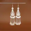 Pendientes de Pavo Real para Minorías Étnicas, Regalos Retro de Plata Miao Estilo Étnico, Accesorios de Pendientes Vintage de Imitación Plata