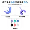 Nuevo Tubo de Respiración para Buceo Libre Transfronterizo, Tipo Húmedo Plegable, Boquilla Curva de Silicona, Suave y Cómodo, Snorkel Completamente de Silicona