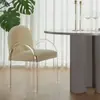 Tocador de Redes Sociales Silla de Maquillaje Silla Transparente Acrílica Dormitorio Balcón Silla de Hada Silla de Comedor Recomendada por Xiaohongshu