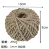 Cuerda de Yute Natural Lista de Fábrica, Cuerda para Etiquetas, Cuerda Manual Atada, Bola de Cáñamo, Cuerda Decorativa Hecha a Mano Creativa para Estudiantes