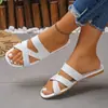 Comercio Exterior Transfronterizo 2026 Primavera/Verano Nuevas Chanclas de Playa de Tira Ancha Talla Grande Moda para Mujer Venta al por Mayor