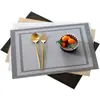 Mantel 30*45cm mantel de doble marco hotel lugar de negocios para personas mayores decoración de mesa de comedor mantel occidental impermeable con aislamiento térmico