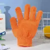 Guantes de Baño Exfoliantes de Nylon Bicolor Toallas de Baño Artículos de Baño Suministros de Limpieza Masaje Venta Caliente de Amazon
