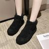Zapatos de Algodón de Invierno para Mujer, Botines Cortos Cálidos y Engrosados para Mujer, Nuevos Zapatos Versátiles de Lana de Cordero Teddy 2025, Zapatos Peludos para Exterior, Modernos