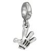 Panjia Nueva Venta Caliente Retro Plata Amor Dados Cuentas DIY Accesorios Pulsera Pulsera