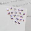 Acessórios para unha conhaque rosa mini formato especial diamante plano tamanho pequeno borboleta gota d'água olho de cavalo pilha de diamante acessórios para unha atacado