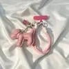 Estilo Ins Colgante de Perro de Cuero de Alta Calidad Correa para Teléfono Móvil Cadena Corta Colgante Pulsera Colgante de Cámara Funda para Teléfono Móvil Universal