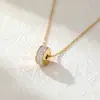 Estilo Europeu e Americano Preço Especial Aço Titânio Ouro Rosa Alta Qualidade Preservação de Cor Borla Cinturinha Moda Corrente Clavicular para Mulheres