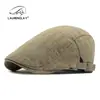 Nuevo Sombrero de Primavera 2025 para Hombre Gorra de Boina de Algodón y Lino Estilo Retro Británico Protección Solar Gorra Versátil para Mujer
