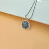 Nuevo Colgante Xizang Zakilam Retro Mate Personalizado de Plata de Ley s925 Moda Antigua para Hombres y Mujeres