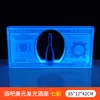 Luz LED Recargable de Barra Portavasos Iluminado Base Creativa Iluminada para Champagne KTV Soporte de Exhibición de Licores Estante Láser para Vino Portavasos