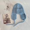 Chapéu de outono e inverno feminino de inverno estilo coreano que afina o rosto pequeno chapéu Lei Feng estilo coreano todas as estações chapéu de lã tricotado proteção para as orelhas lã grossa moda
