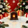 Luz Noturna Redonda Retro LED para Lareira Luz Eletrônica de Vela Lâmpada Portátil Luz Decorativa de Atmosfera Presente Ornamento de Mesa